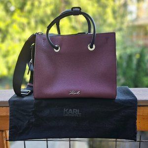 Burgundy/Wine Karl Lagerfeld Handbag